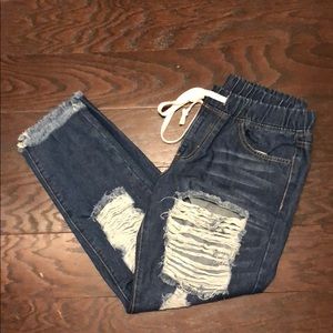 Jean joggers
